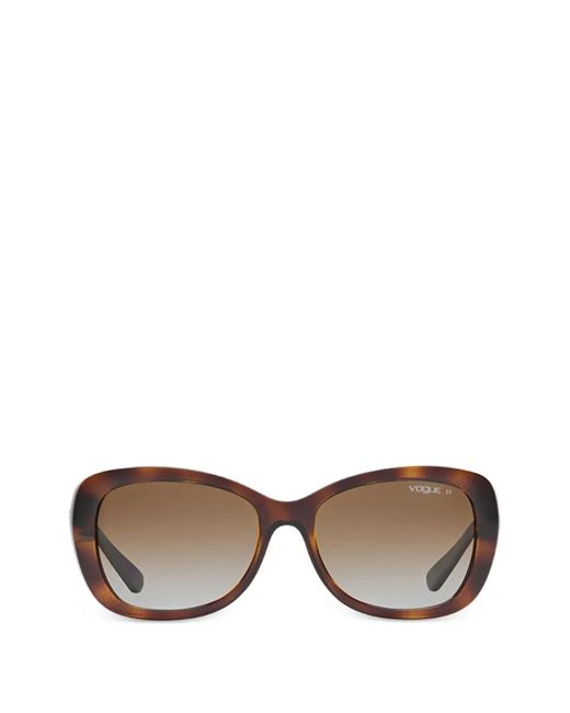 Vogue Eyewear Brown Oval-Frame Sunglasses