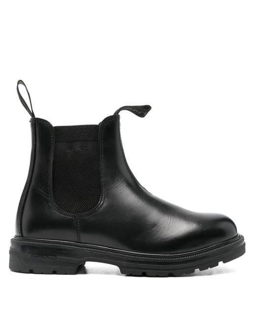 Gant Black Pull-Tab Chelsea Boots for men