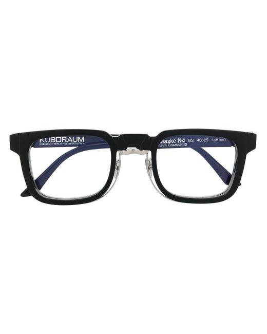 Kuboraum N4 Squareframe Eyeglasses in Black (Blue) Lyst Australia