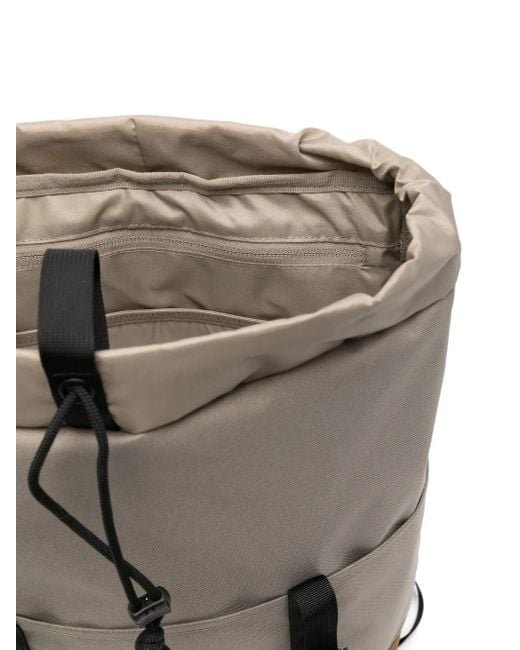 Timberland Black Fold-Over Buckle Backpack for men
