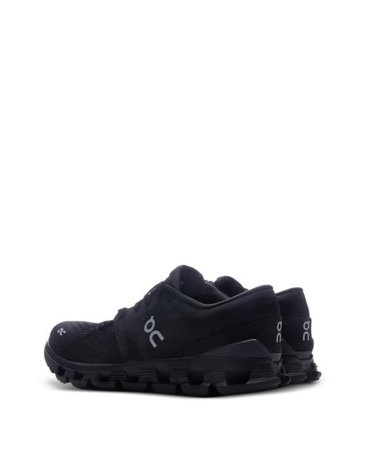 On Shoes Blue Cloud X 4 Logo Sneakers