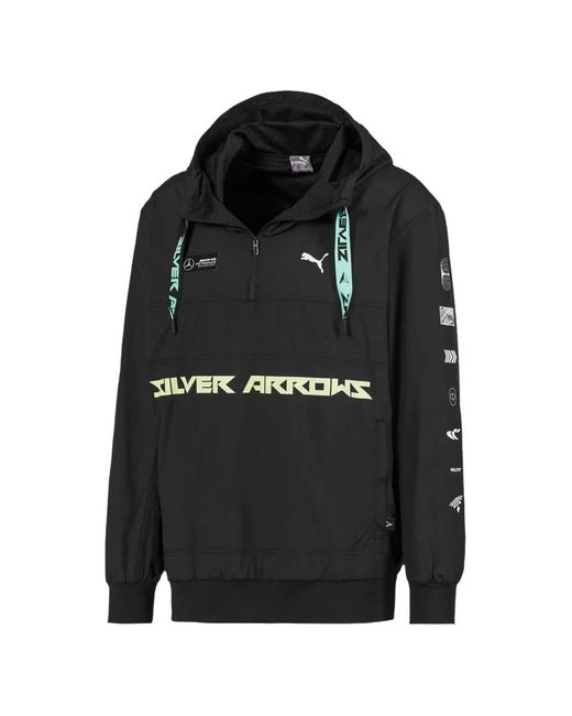 PUMA Black X Mercedes Amg Petronas Street Hoodie for men