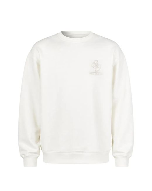 Pull À Logo Brodé Guess pour homme en coloris White