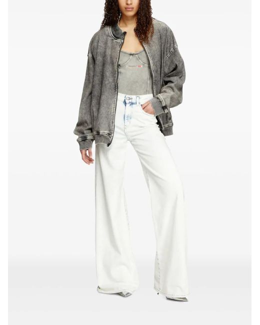 DIESEL White Wide Jeans