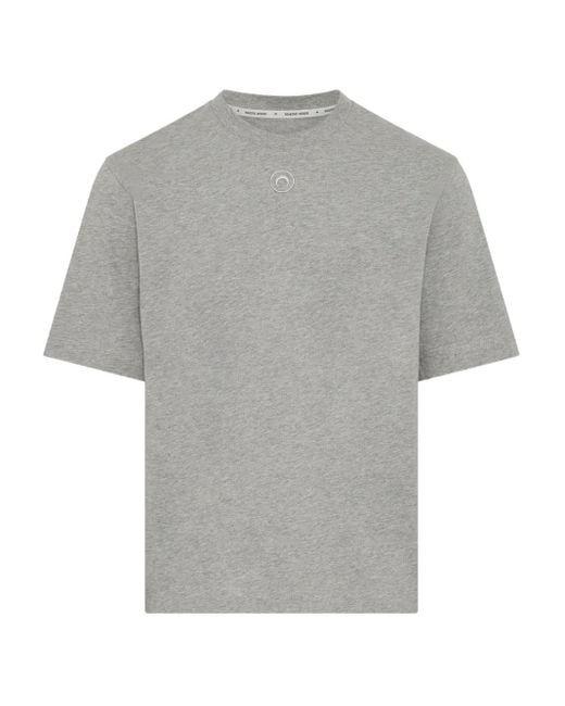 Camiseta con logo Moon MARINE SERRE de hombre de color Gray