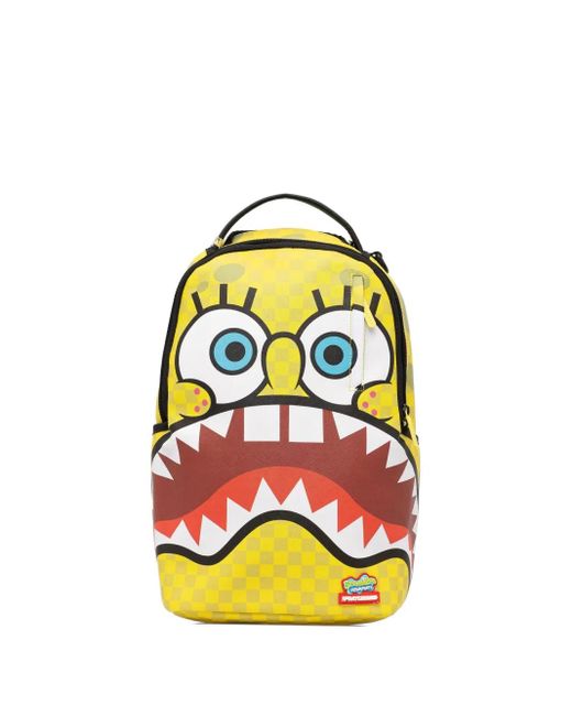 Sprayground Blue Spongebob-Print Backpack