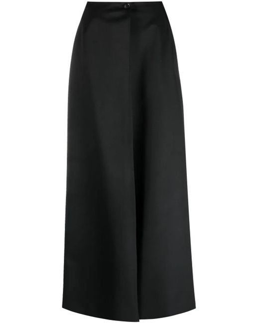 Givenchy Black Wrap-Design High-Waisted Skirt