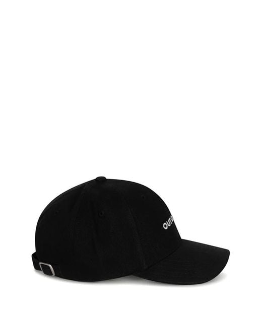 Paramidonna Black Slogan-Embroidered Cap