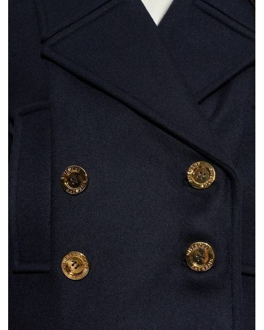 Givenchy Blue Tone Button Wool Jacket
