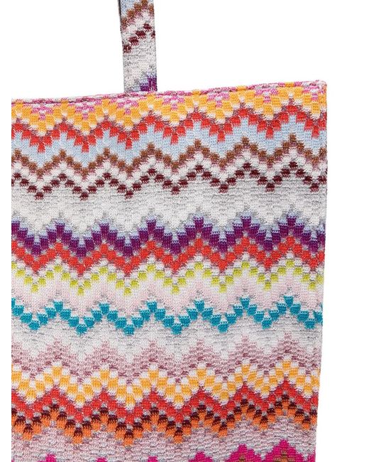 Missoni Red Zig Zag Shoulder Bag