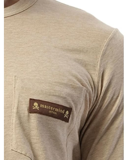 Mastermind Japan Natural Logo-Patch Pocket T-Shirt for men