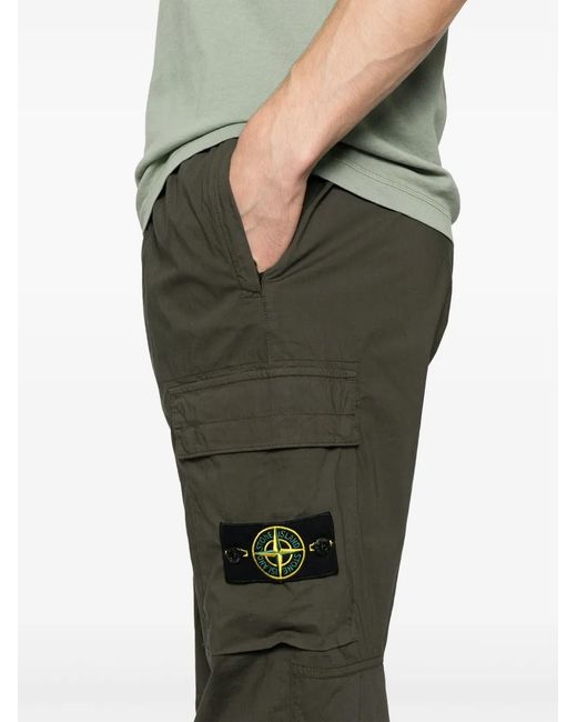 Stone Island Gray Trousers With Logo for men