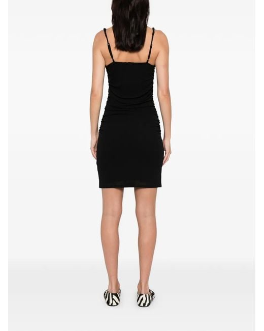 Nanushka Adie Mini-Jurk Met Vierkante Hals in het Black