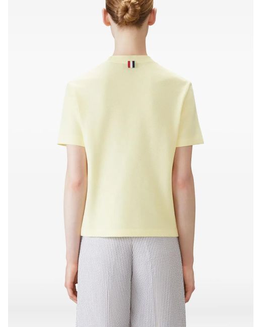 Thom Browne 4bar ストライプディテール Tシャツ Natural