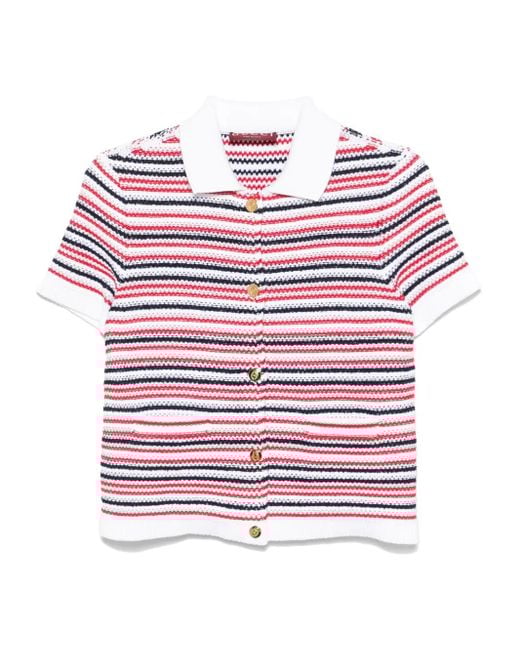 Camisa a rayas Gucci de color Red