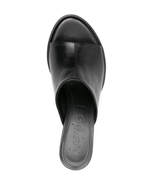 Aeyde Black Sandals