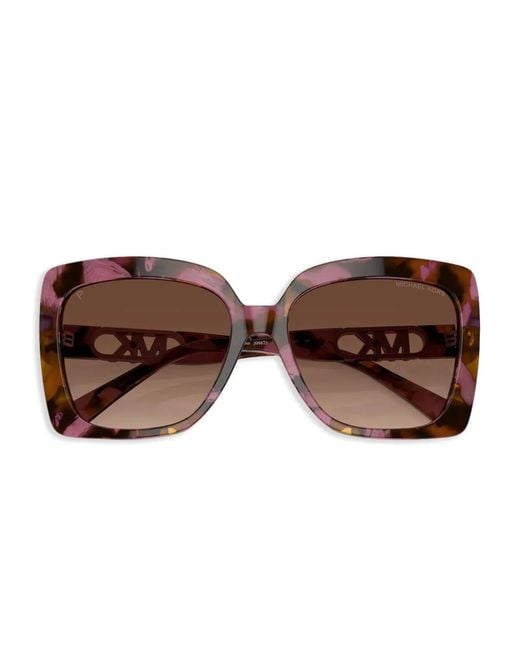 Michael Kors Brown Logo-Plaque Sunglasses