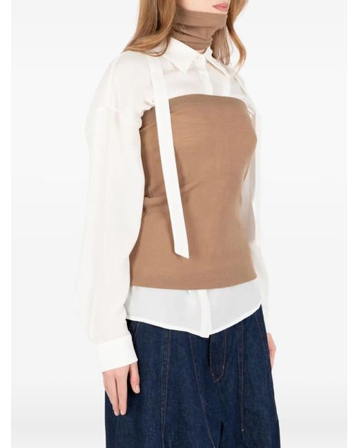 Haut Bandeau À Design Côtelé Societe Anonyme en coloris Blue