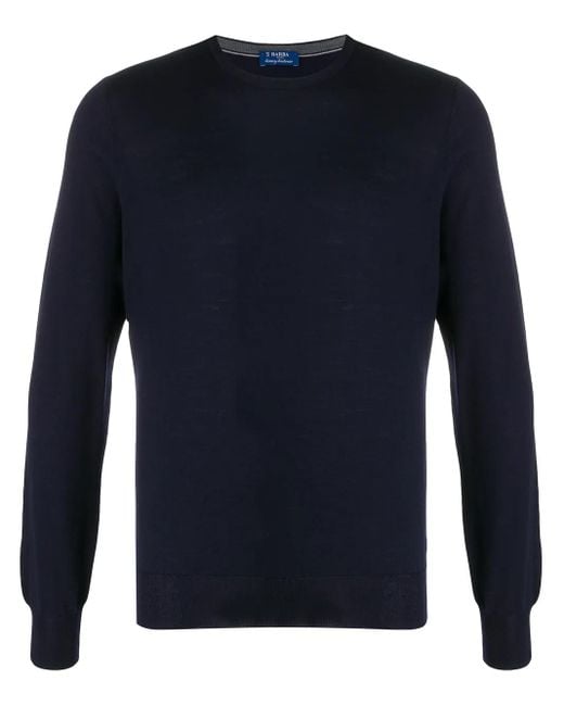 Pull Texturé Barba Napoli pour homme en coloris Blue