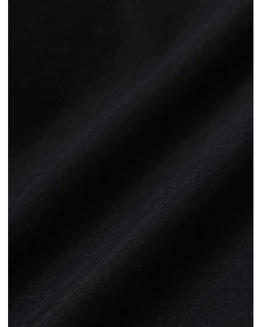 And Wander Black Pleated Belted Trousers for men