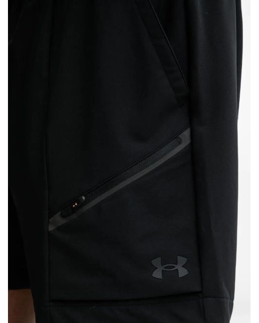 Under Armour White Unstoppable Woven Logo-Print Elasticated-Waist Shorts for men