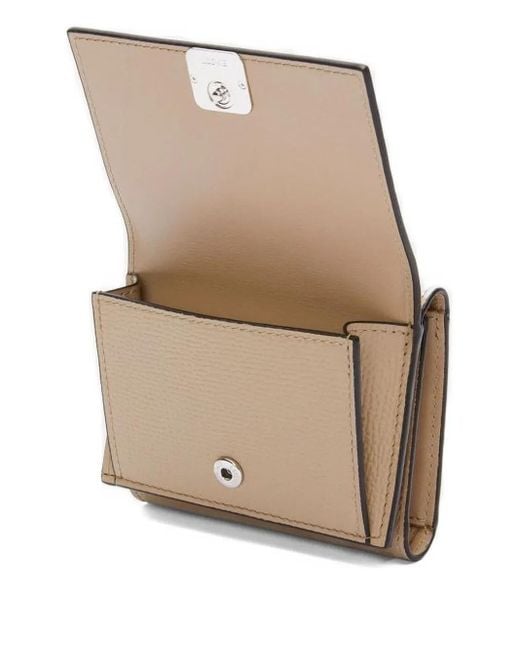 Loewe Embossed-logo Wallet Natural