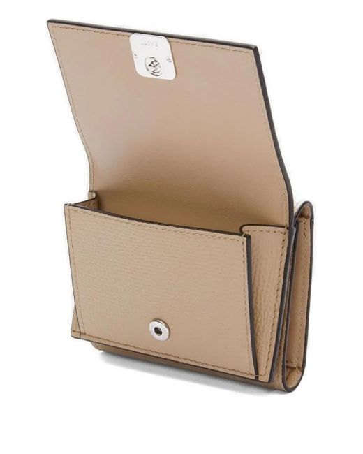 Loewe Natural Anagram Trifold Wallet