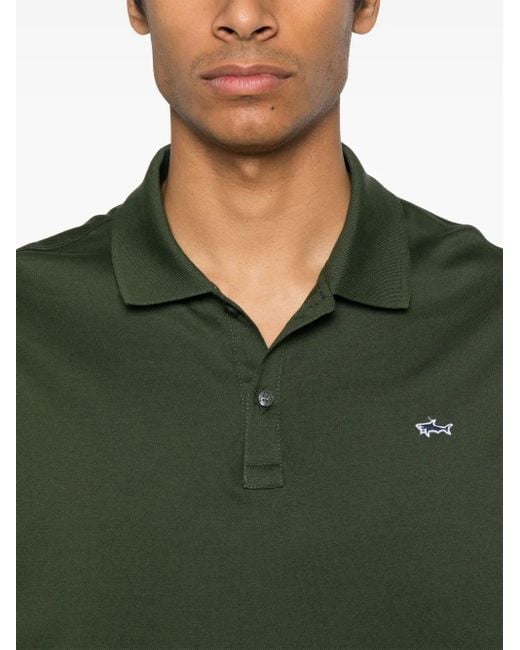 Paul & Shark Poloshirt Mit Logo-Patch in Green für Herren