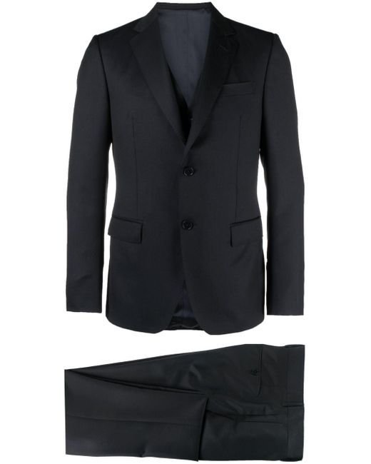 Costume trois-pièces à veste à simple boutonnage Zegna pour homme en coloris Black