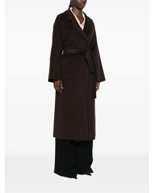 Arma Black Suza Belted Coat
