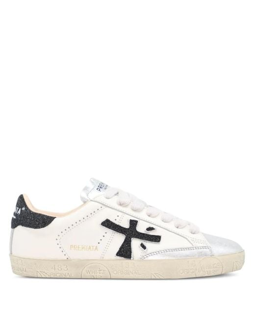 Premiata White Stevend Sneakers