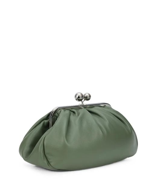 Weekend by Maxmara Green Small Sheepskin Pasticcino Bag