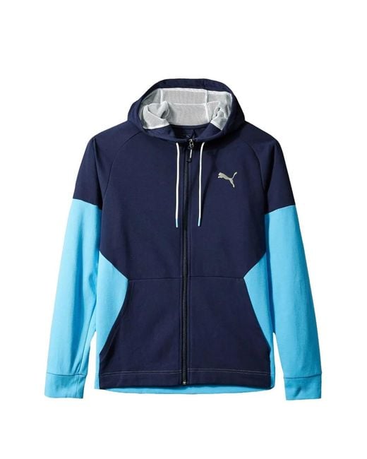 PUMA Blue A.C.E. Colour-Block Track Jacket for men