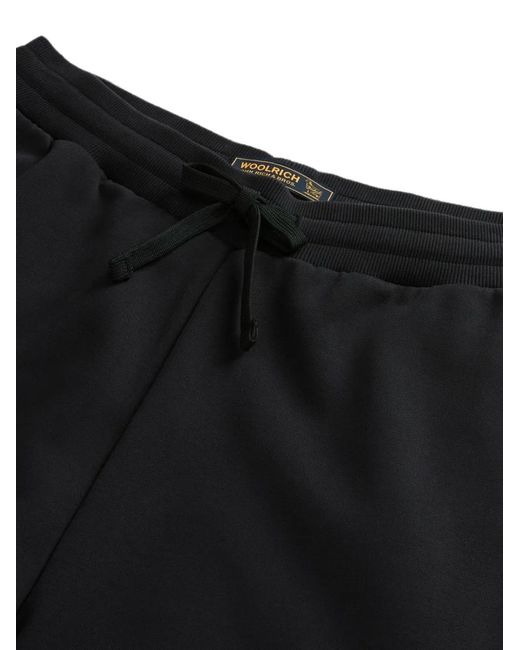 Woolrich Blue Fleece-Texture Track Pants for men