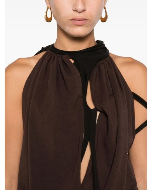 OTTOLINGER Natural Neckholder Balloon Dress