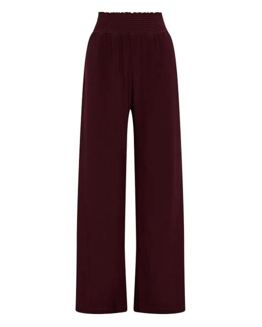 Maliparmi Elasticated-waist Straight Trousers Red
