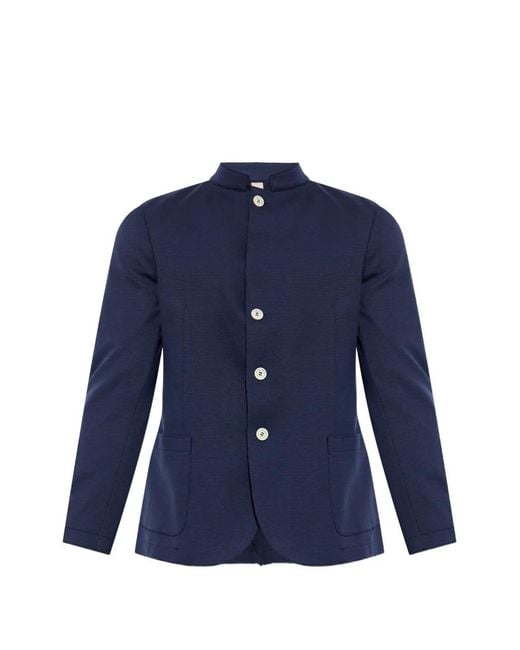 Eleventy Blue Button Jacket for men