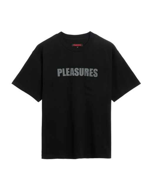 メンズ Pleasures コットン Tシャツ Black