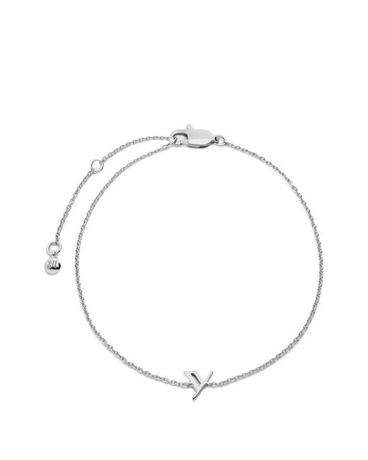 Monica Vinader Metallic Initial Y Chain Bracelet