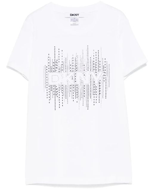 T-Shirt Con Logo di DKNY in White