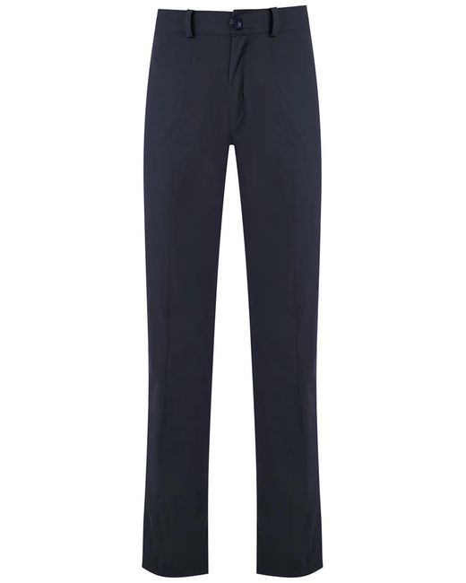 Amir Slama Blue Straight-Leg Trousers for men