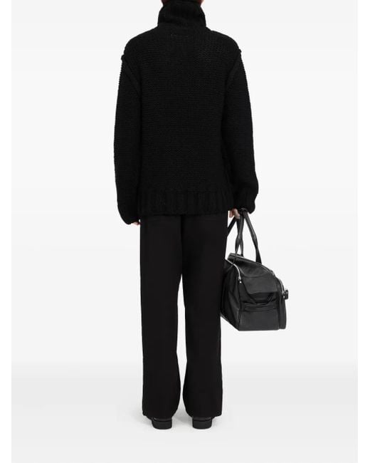 Pull En Laine À Col Roulé MM6 by Maison Martin Margiela pour homme en coloris Black