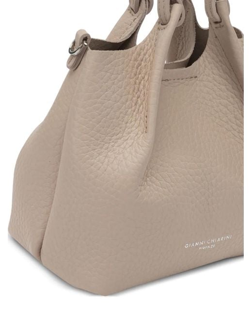 Gianni Chiarini Natural Dua Logo-Detail Tote Bag