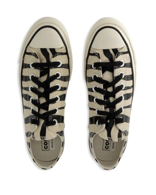 Sneakers Con Stampa Zebra di Converse in White