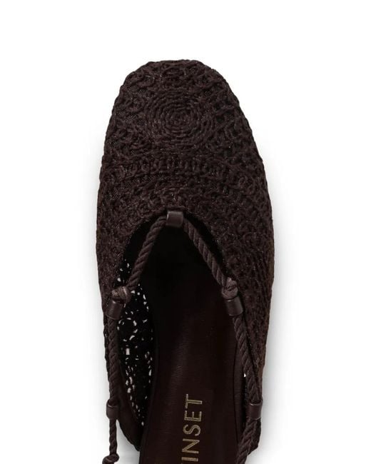 Twinset White Mules En Crochet