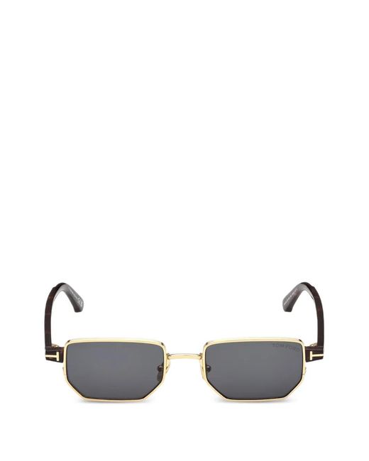 Tom Ford Brown Geometric-Frame Sunglasses for men