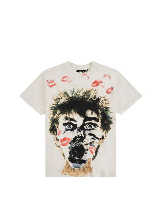 HELLSTAR White Kisses Graphic-Print T-Shirt for men