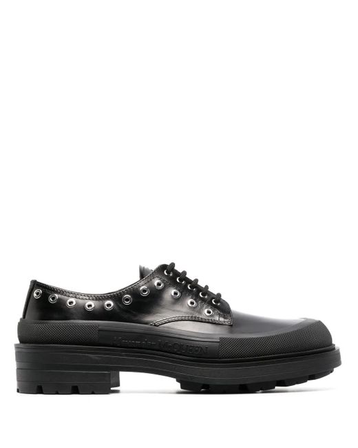Alexander Mc Queen Trew Tread Slick Leather Brogues Alexander McQueen pour homme en coloris Black