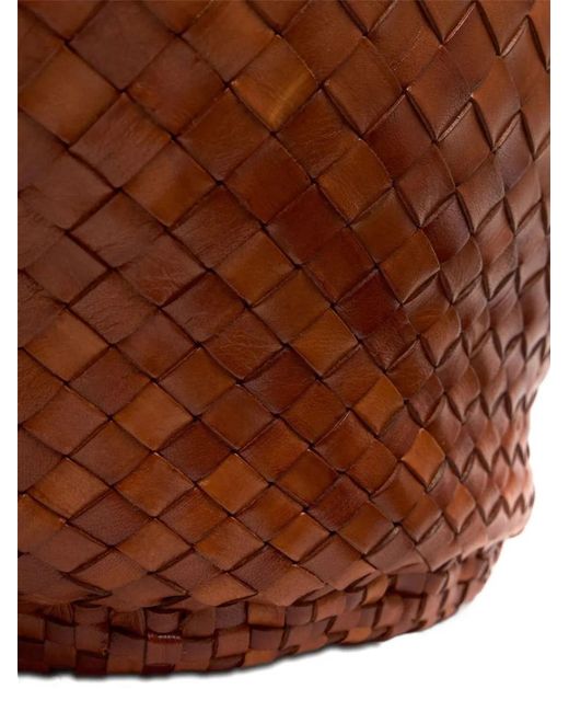Dragon Diffusion Brown Egola Woven Tote Bag