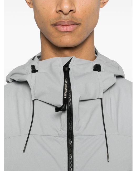 C P Company Gray Pro-tek Hoodie Jacket for men